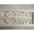 Madeira Esculpida artesanato Unpainted Móveis Home Decor orthogon forma applique